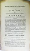 AUCTION CATALOGUES  TALLEYRAND-PERIGORD, CHARLES-MAURICE DE, Prince de Bénévent. Bibliotheca Splendidissima.  1816